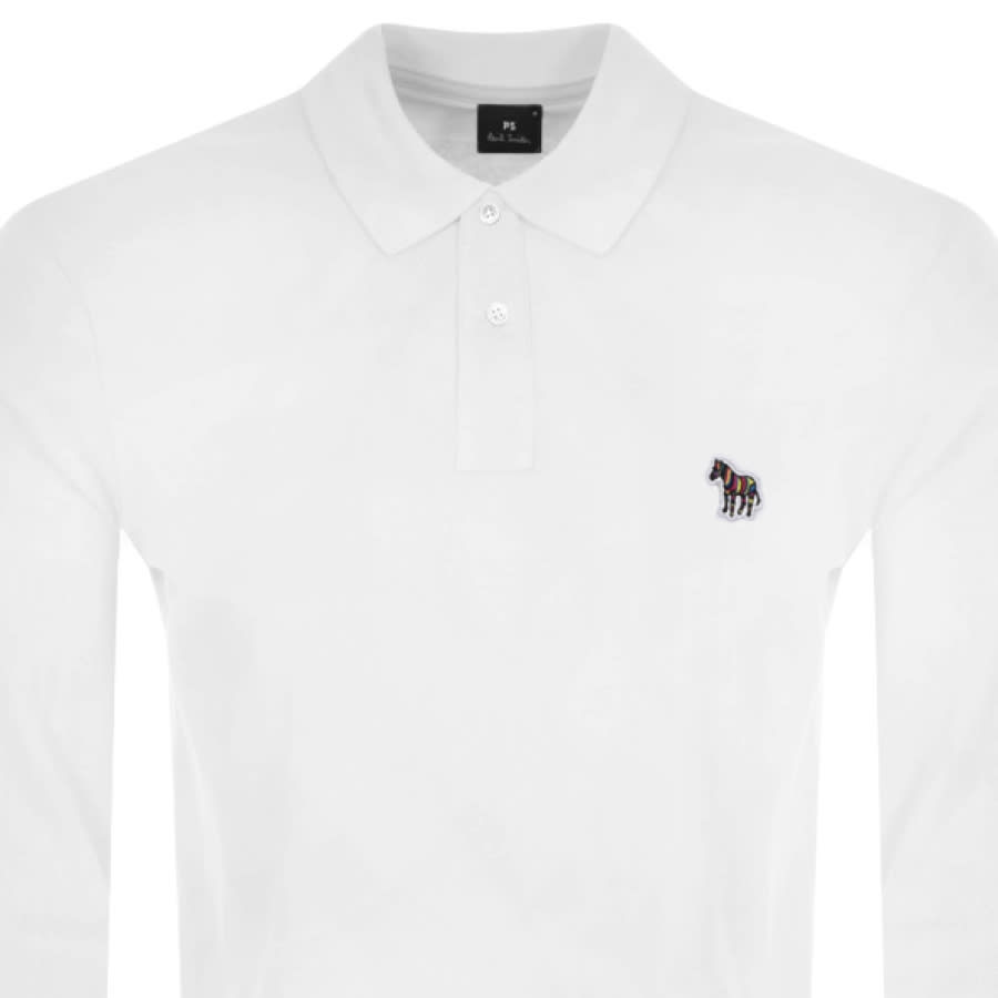 Alternative Image for ProductPS By Paul Smith Long Sleeved Polo T Shirt White2